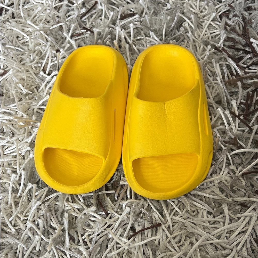 Kids Yellow Slip-On Foam Slides